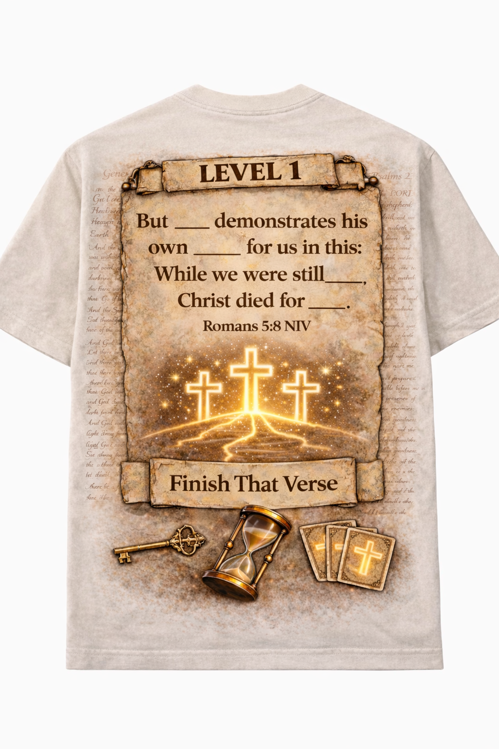 Romans 5:8 NIV T-shirt